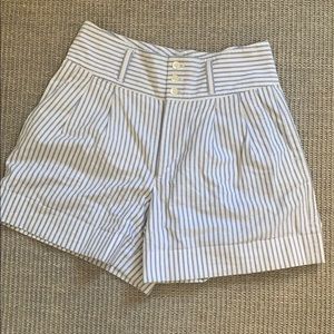 High Rise Seer Sucker Polo Shorts